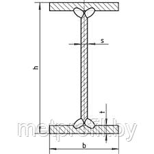Балка двутавровая 70Ш1 сварная,Балка 70Ш1, Балка стальная 70Ш1,сварной двутавр,сварная балка - фото 1 - id-p104987009