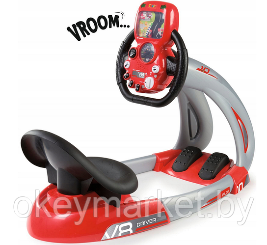Симулятор-тренажер V8 Driver c подставкой для смартфона Smoby 370206 ...