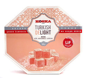 Рахат-лукум Koska с ароматом розы без сахара, 160 гр