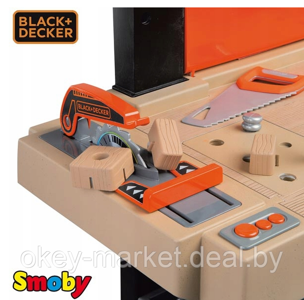 Игровой набор Smoby Мастерская с инструментами Black & Decker 360701 - фото 10 - id-p104993659