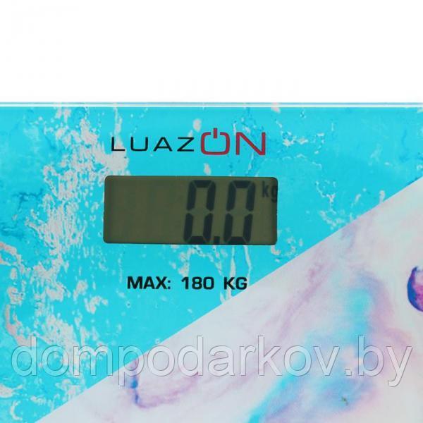 Весы напольные LuazON LVE-020, электронные, до 180 кг, синие - фото 3 - id-p105145817
