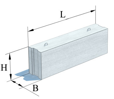 Фундаментные блоки ФБС12.5.3-П - фото 3 - id-p105090530
