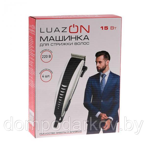 Машинка для стрижки волос LuazON LST-11, 15 Вт, шнур 1.8 м, насадки 3, 6, 10, 13 мм - фото 4 - id-p105145826