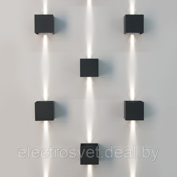 Winner черный уличный настенный светодиодный светильник 1548 TECHNO - фото 4 - id-p105191709