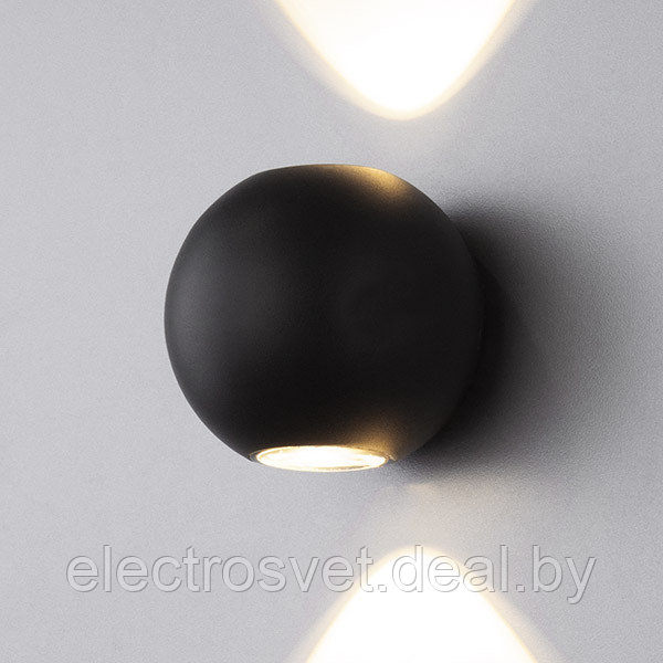 Diver черный уличный настенный светодиодный светильник 1566 TECHNO - фото 1 - id-p105192865