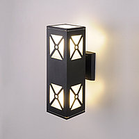 Уличный настенный светильник 1405 TECHNO черный