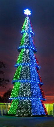 Новогоднее освещение "Пояс Ориона" для сегментных ёлок, фото 2