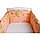 FE10110 Бортик защитный в кроватку "Гамачки" 43х360 см, бампер, Фан Экотекс, Funecotex, голубой, фото 3