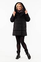 Женское осеннее черное пальто Bugalux 414 170-черный 48р.