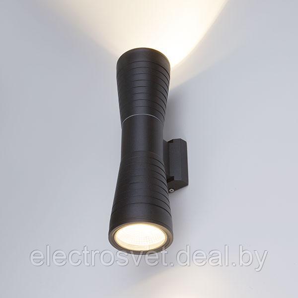 TUBE DOBLE черный уличный настенный светодиодный светильник - фото 1 - id-p105276185