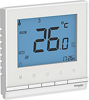 ATN000138 ATLASDESIGN ТЕРМОСТАТ электрон.теплого пола с датч.,от+5до+35°C,16A,в сб., БЕЛЫЙ