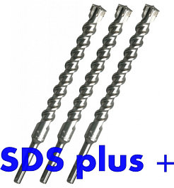 Сверла по бетону для перфораторов SDS-plus