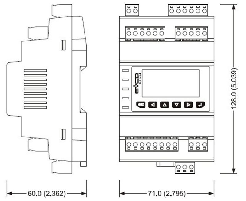 EPK3EXP EVCO Модуль расширения входов/выходов серия c-pro 3 EXP kilo + - фото 3 - id-p104672964