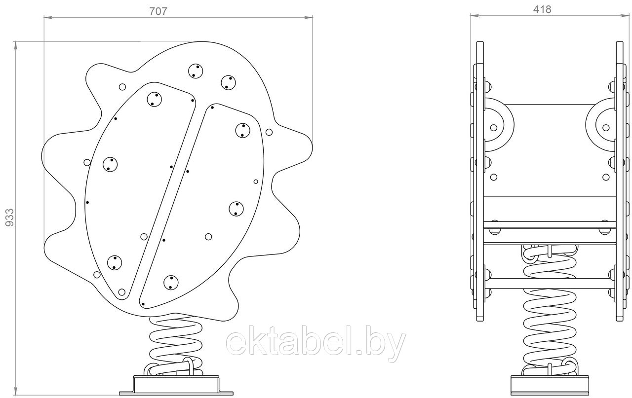 EDIO-107 Качалка "Жук" - фото 2 - id-p99486515