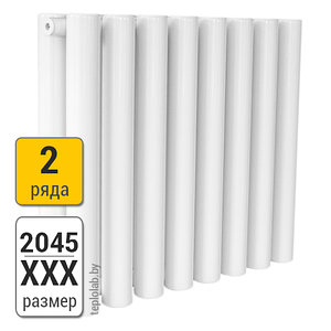 Радиатор трубчатый KZTO Гармония 2-2045 (межосевое - 2000 мм)