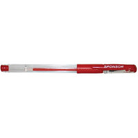 Ручка гелевая красная Sponsor 0,5 мм