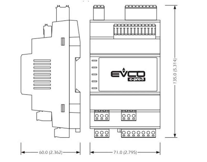 EPU2EXP EVCO Модуль расширения входов/выходов серия c-pro 3 EXP micro+ - фото 3 - id-p104672976