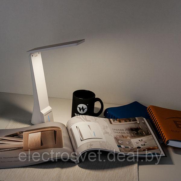 Настольный светодиодный светильник Desk белый/золотой - фото 6 - id-p105314356
