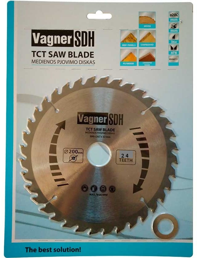 Пила дисковая Vagner  200/30 мм