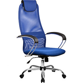 Кресло BK-8 CH (черное) синий