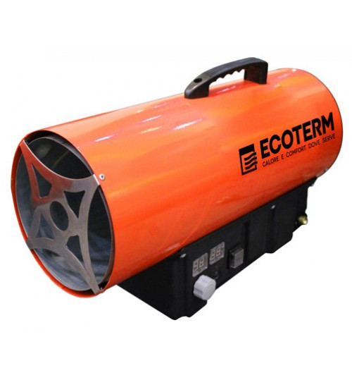 Нагреватель воздуха газ. Ecoterm GHD-50T прям., 50 кВт, термостат, переносной - фото 2 - id-p105319085
