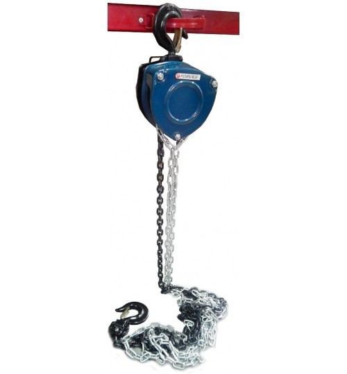 Лебедка механическая подвесная с лепестковым механизмом фиксации цепи натяжения, 2т (длина цепи - 3м) FORSAGE