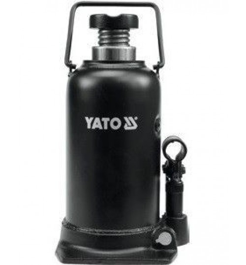 Домкрат гидравлический бутылочный 465мм. 5т. с клапаном YATO (1702) - фото 1 - id-p105322765