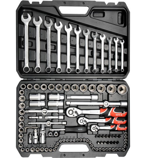 Набор инструментов 111пр. 1/2", 3/8",1/4" YATO (YT-38831)