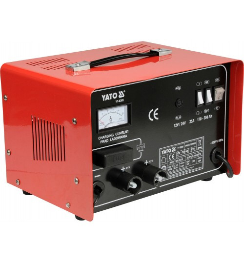 Зарядно-пусковое устройство (12/24V; 25A; 170-350Ah) YATO (YT-8305) - фото 1 - id-p105323515