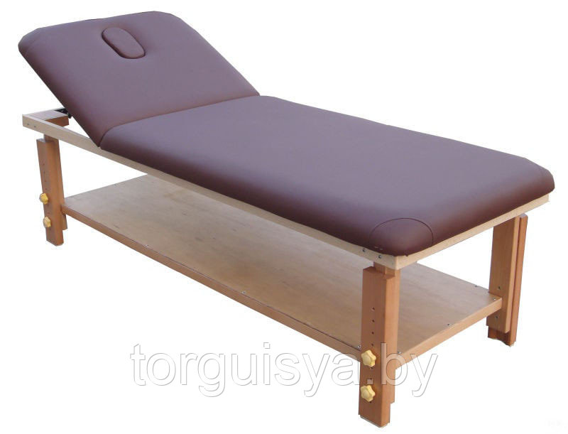 Массажный стол стационарный деревянный RS BodyFit бордовый - фото 1 - id-p105332909