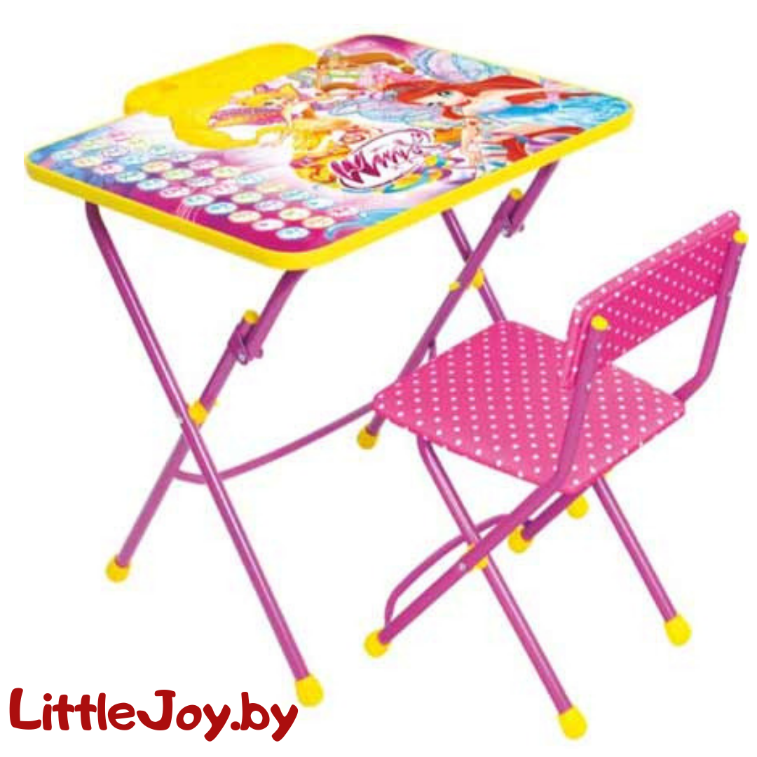 Детский стол + стул "Winx" (с азбукой) арт. В3А (ВТ)