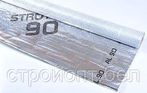 Пароизоляционная металлизированная плёнка STROTEX AL 90 (90 гр/м2), 75 м.кв, Польша, фото 2