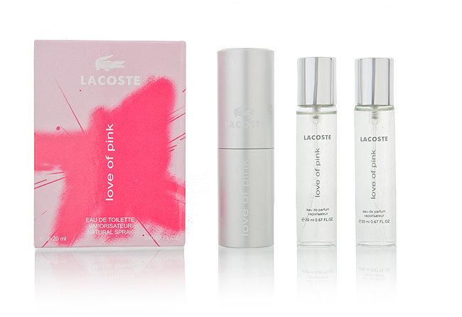Парфюмерный набор Lacoste "Love Of Pink" / edp 3*20 ml
