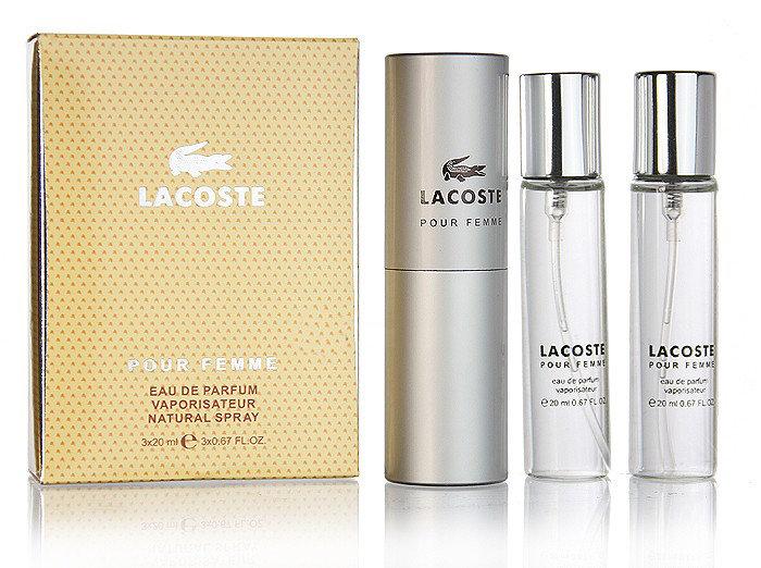 Парфюмерный набор Lacoste "Pour Femme"/ edp 3*20 ml