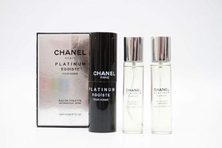 Парфюмерный набор Chanel "Egoiste Platinum"/ edp 3*20 ml