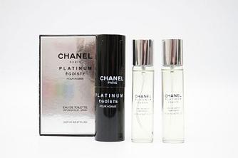 Парфюмерный набор Chanel "Egoiste Platinum"/ edp 3*20 ml