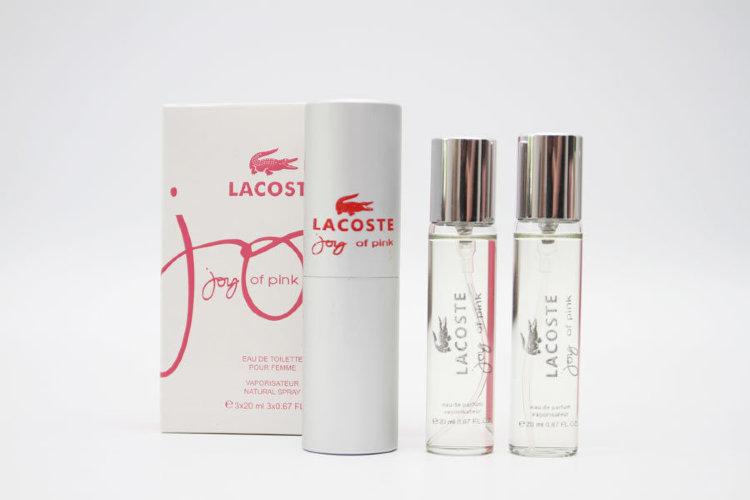 Парфюмерный набор Lacoste "Joy of pink" / edp 3*20 ml