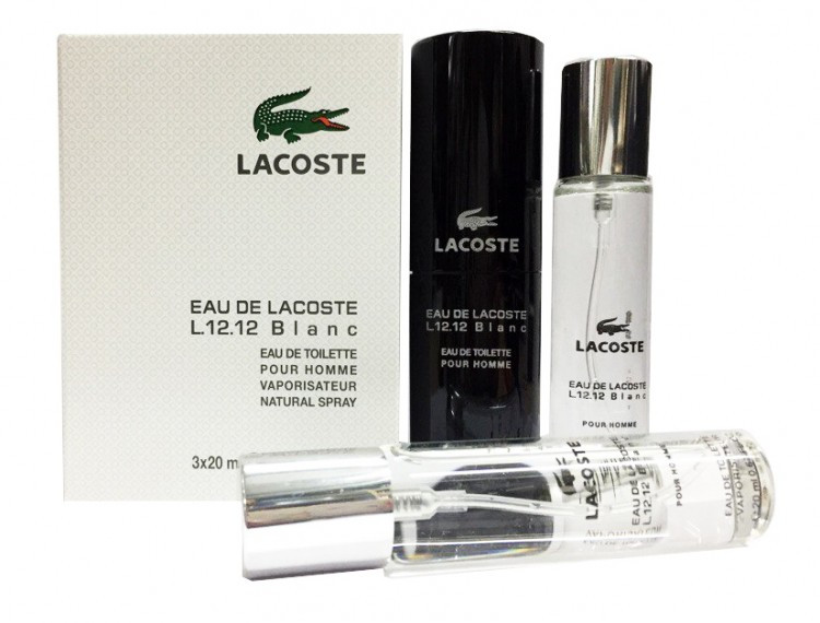 Парфюмерный набор Lacoste " L.12.12 Blanc" / edp 3*20 ml