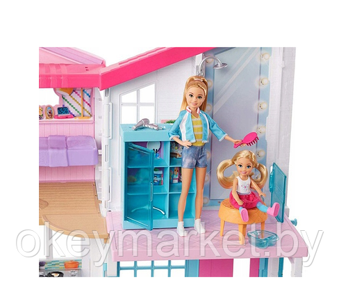 Кукольный домик Барби Малибу Mattel Barbie FXG57, фото 3