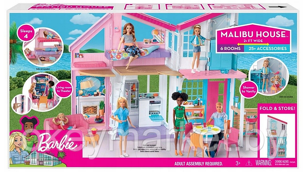 Кукольный домик Барби Малибу Mattel Barbie FXG57, фото 2