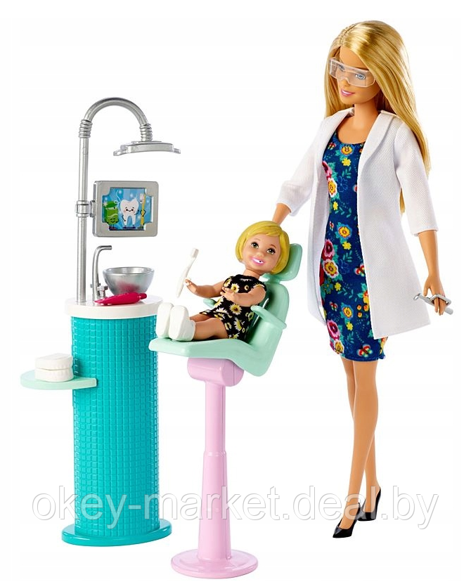 Набор игровой Barbie Кем быть Дантист FXP16 - фото 3 - id-p105379861