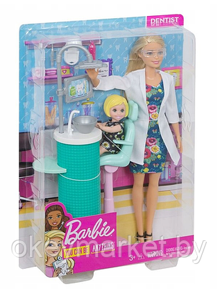 Набор игровой Barbie Кем быть Дантист FXP16, фото 2