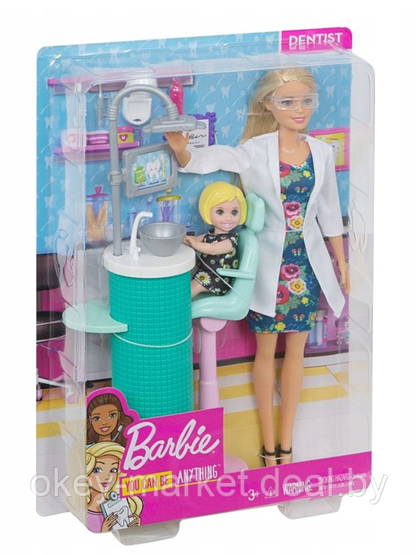 Набор игровой Barbie Кем быть Дантист FXP16 - фото 2 - id-p105379861