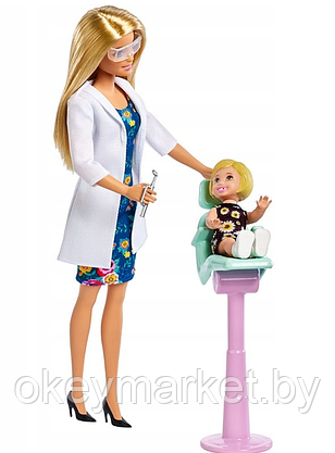 Набор игровой Barbie Кем быть Дантист FXP16, фото 2