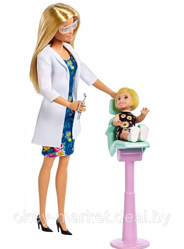 Набор игровой Barbie Кем быть Дантист FXP16 - фото 4 - id-p105379861