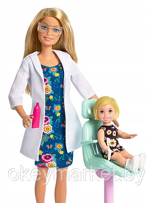 Набор игровой Barbie Кем быть Дантист FXP16, фото 3