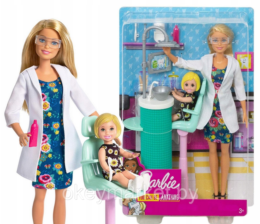 Набор игровой Barbie Кем быть Дантист FXP16, фото 2