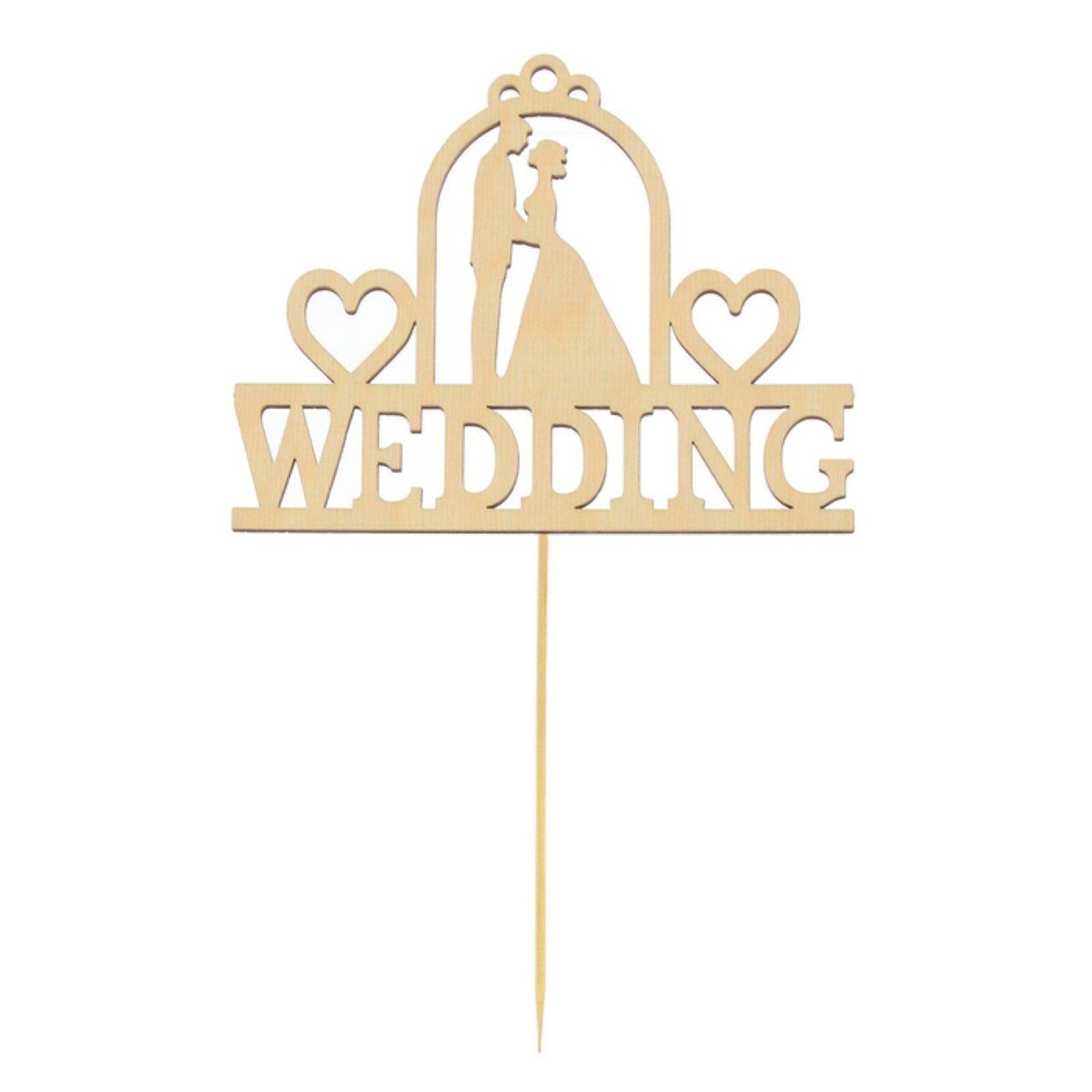 Топпер деревянный "Wedding" - фото 1 - id-p105385570