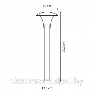 Светильник ARROTO LED 6W 300LM ЧЕРНЫЙ 3000K IP55 (в комплекте) - фото 2 - id-p105411982