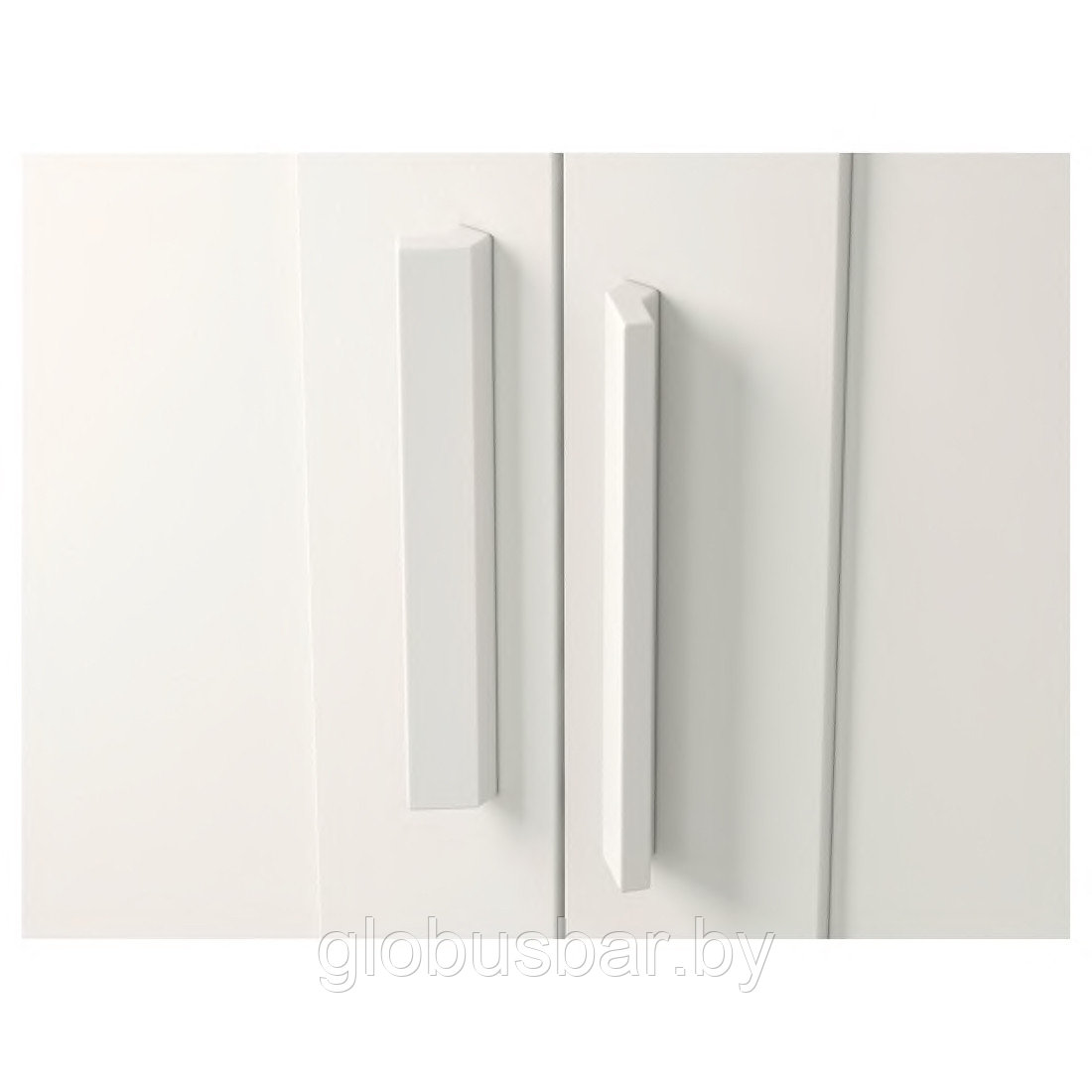 БРИМНЭС Шкаф платяной 3-дверный, белый, 117x190 см - фото 7 - id-p105436105